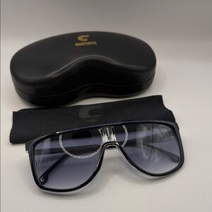 Carrera Men's Black and Gray Sunglasses